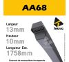 Courroie Hexagonale AA68 - Teknic