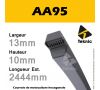 Courroie Hexagonale AA95 - Teknic