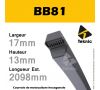 Courroie Hexagonale BB081 - Teknic