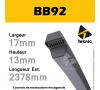 Courroie Hexagonale BB092 - Teknic