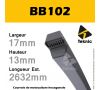 Courroie Hexagonale BB102 - Teknic