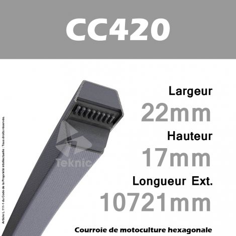 Courroie Hexagonale CC420 - Continental