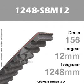 Courroie Dentée 1248-S8M12 TEKNIC