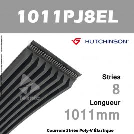 Courroie Flexonic 1011 PJ 8 EL - Hutchinson