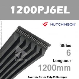 Courroie Flexonic 1200 PJ 6 EL - Hutchinson