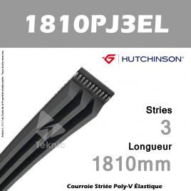 Courroie Flexonic 1810PJ3EL - Hutchinson