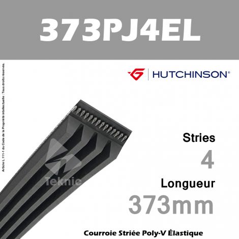 Courroie Flexonic 373 PJ 4 EL - Hutchinson