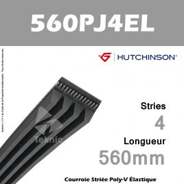 Courroie Flexonic 560 PJ 4 EL - Hutchinson