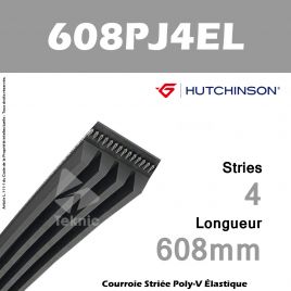 Courroie Flexonic 608 PJ 4 EL - Hutchinson