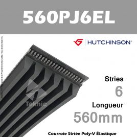 Courroie Flexonic 560 PJ 6 EL - Hutchinson