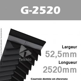 Courroie G-2520 2520 14M 52,5