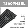 Courroie Flexonic 1860PH8EL