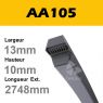 Courroie Hexagonale AA105 - Teknic