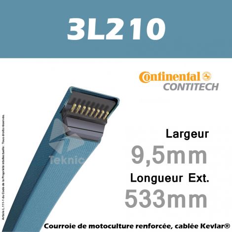 Courroie 3L210 - Continental