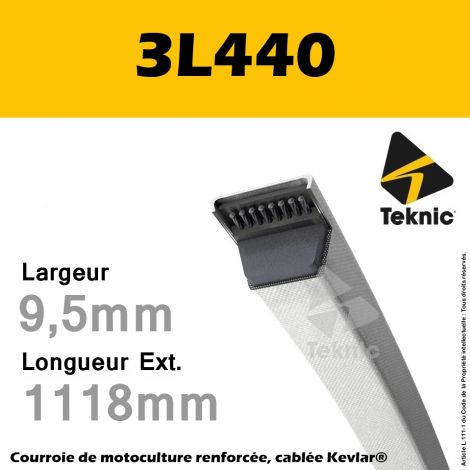 Courroie 3L440 - Teknic
