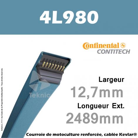 Courroie 4L980 - Continental