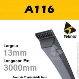 Courroie A116 - Teknic