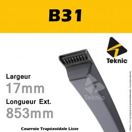 Courroie B31 - Teknic