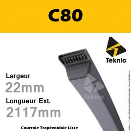 Courroie C80 - Teknic