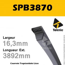 Courroie SPB3870 - Teknic