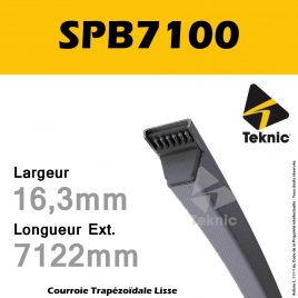 Courroie SPB7100 - Teknic